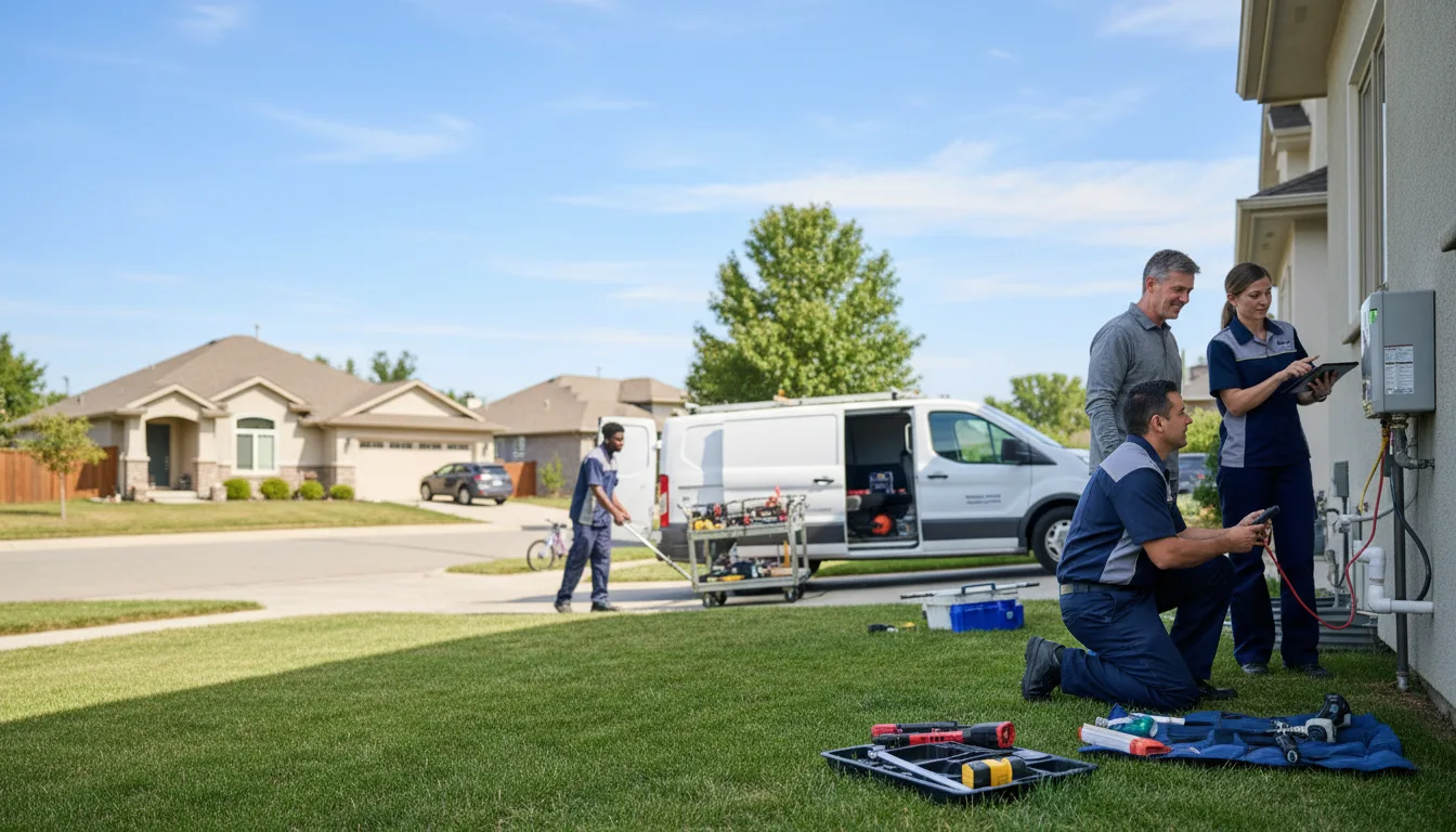 Tankless water heater service in Leedey, OK